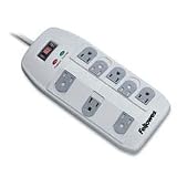 Superior Workstation Surge Protector, 8 Outlets, 6ft Cord