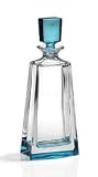 20oz. Blue Crystal Decanter - Hamilton Collection - Bohemia Crystal - Made In Czech Republic