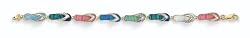 14K Lg Opal D/C Flip-Flop Brac - GHES1869