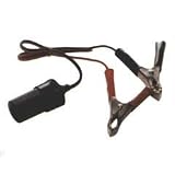 12v Accessory Socket With Battery Clamps Crocodile Clips