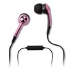 Ifrogz Earpollution Plugz Earbuds Mic Pink Noise Isolating Earbuds High Definition Microphone