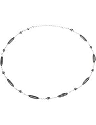 Fashion Chain With Oxidized Beads Sterling Silver Ch915 16 Inch