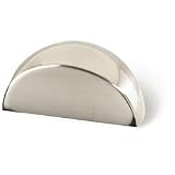 32 x 14mm Fine Brushed Nickel Finish Milan Knob