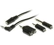 Maxell HP-20 Coiled Headphone Extension Cord With 4 Adapters