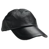 Giovanni Navarre® Solid Genuine Leather Baseball Cap