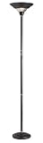 Holmes Master Glow Metallic Black and Glass 71-Inch Torchiere