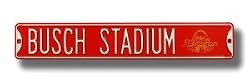 St. Louis Cardinals Busch Stadium All Star Red Street Sign