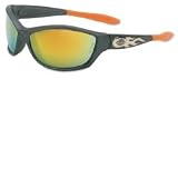 HD1003 Harley Davidson Safety Glasses with Gunmetal Frame and Orange Mirror Lens