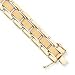 14k Two-tone 15.25mm Status Link Mens Bracelet - 8.25 Inch