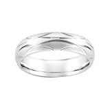 14K White Gold Comfort Fit Wedding Band For Men and Women - Sizes 5 - 12, no half sizes