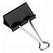 Binder Clips, Medium, 1-1/4W, 5/8 Cap, Black/Silver (ACC72050) Qty-2