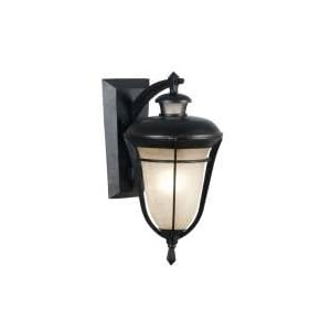 Kenroy Home 70240MTBZ Boulevard Wall Lantern with Light Amber Glass Shade, Metallic... by Kenroy Home