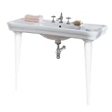 21o23rbQbmL. SL160  Porcher 30148 00.001 White Antalia Antalia 43 1/8 Wall Mounted Fire Clay Lavatory Sink Only, with 8