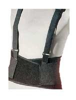 Jobri - A02222 - Action Belt Lower Back Lumbar Support Belt with Removable Suspenders - Black - Medium