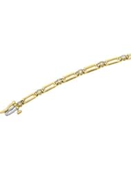 CleverEves 14K Yellow Gold 3 8 Ct Tw Diamond Bracelet