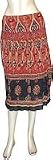 Summer Wear Cotton Block Prints Patterns Skirt S (skt312)