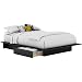 South Shore 3107217 Step One Bedroom Collection Full-Queen Platform Bed - Black