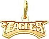 14K Gold NFL Philadelphia Eagles Charm