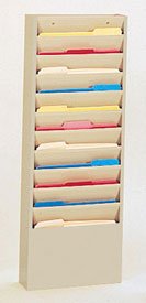 Buy Mounted 11 Pocket Steel Wall File- Putty
