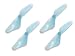 Four (4) Replacement Blue Tail Props (Qty 4) for Mini Infrared Remote Control Electric Helicopter