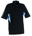 Galvin Green Jimmy Polo Shirt Black/Sky Blue M