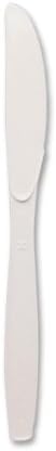 Wholesale CASE of 5 - Dixie Foods Heavyweight Styrene Utensils-Heavyweight Knives, 7-1/2" L, 1000/CT, White