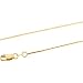 14K Yellow Gold Square Snake Chain - 18 inches