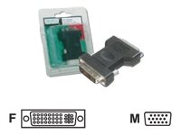 DIGITUS DVI-I auf VGA Adapter schwarz DVI-I 24+5 Buchse auf VGA HD15 Stecker blister Preisvergleich