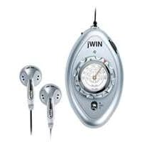 Jwin JXM3SIl Mini Am/Fm Pocket Radio In Silver