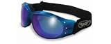 GOGGLES ELIMINATOR BLUE TITANIUM COATED LENSES UV400 EYEWEAR