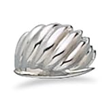 Small Domed Shrimp Style Ring