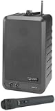 Azden APS 25-VH1 AC Powered 20 Watt Multi-Function 2-Way Speaker System, with installed VHF Wireless Receiver, & 31HT Handheld Microphone / Transmitter