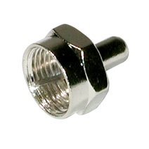 Cables To Go - Coaxial terminator - RF - F connector (M) - silver (pack of 10 ) by Cables To Go