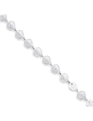Sterling Silver Sand Dollars Bracelet QA33-7"