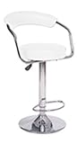 White - Omicron Kitchen Padded Bar Stool