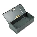 Buddy Products 590-1 Recycled Steel Security Check File Box with 4 Slotted Top, Gray by Buddy
