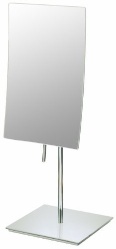 Mirror Image 82273 Minimalist Rectangular Vanity Mirror with Brushed Nickel Frame, 8 -Inchby 5-Inch