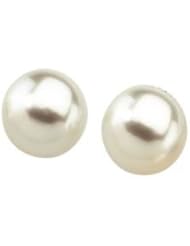 Jewelplus South Sea Cultured Pearl Earrings 14K Yellow Pair 14.00 Mm Fine Full Button
