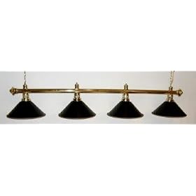 72 Brass Finish Pool Table Light Billiard lamp Black