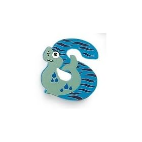 S for Seal - Wooden animal alphabet letter