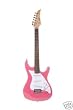 Assasin 39 Inch Metallic Pink Electric Guitar with Gig Bag and Cable & Harmonica