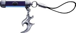 BICO AUSTRALIA JEWELRY (MB2) - Blue Phone Accessory with Mini E-Pendant - Comes with a Generic 18 inch (to 20in) Adjustable 4mm Black Rubber Necklace.