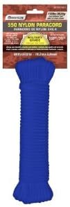 Secure Line Paracord Nylon 110 Lb. Blue 5/32 " X 50 ' Braided