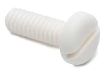 Ceramic Machine Screw, Pan Head, Slotted Drive, 1/4