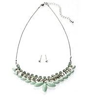 Princess Diamanté Necklace & Earrings Set