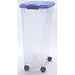 Pet Supplies : Pet Food Storage Container, Lrg, Set/2 (Clear/Blue) (Lrg - 23.75"H x 10.75"W x 18.25"D)