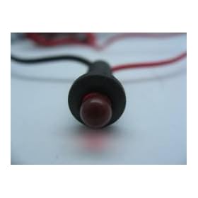 12V FLASHING LED INDICATOR LIGHT CAR DASH 12 VOLT