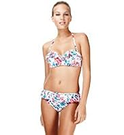 Floral Underwired Bandeau Bikini Top