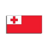 TONGA Flag - Window Bumper Laptop Sticker