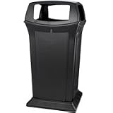 Rubbermaid 9176 65 Gallon Ranger Container, with 4 Openings - Beige